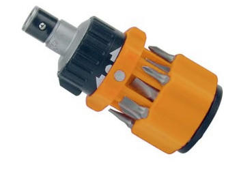 13PC STUBBY PRECISION RATCHETING SCREWDRIVER SET				